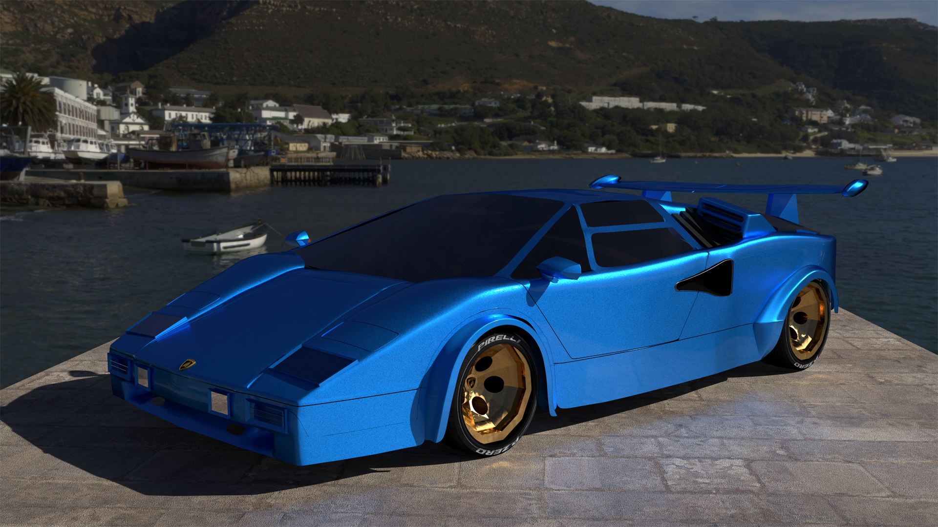 This is the third of the three vehicles I am working on modelling. It has been the hardest. Like the other two I am continuing to work on it as there are obvious areas that need tweaking. This is 100% modelled from scratch based on a drawing. Simonstown HDRI.